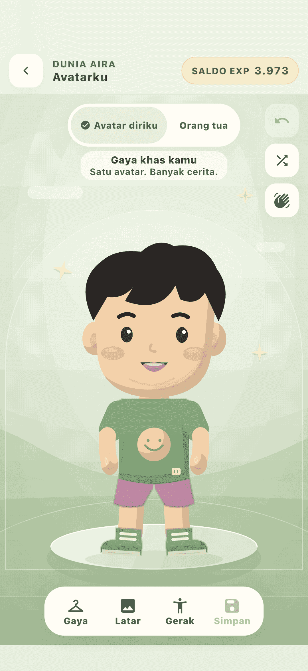 Avatar yang bisa dikustom